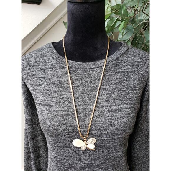 Egy Twofer Sweater Women's Medium Gray Trim Tatran Drop Shoulder Pullover - Picture 3 of 11